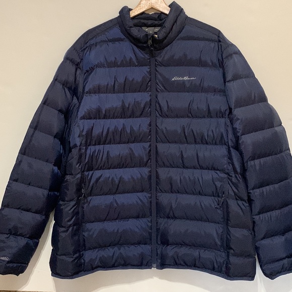 Eddie Bauer Other - EUC Eddie Bauer Mens XXL Down Puffer Jacket Navy Blue EB650